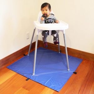Estilo-Nursery-Baby-Messy-Mat-Floor-Cover-Highchair-Blue
