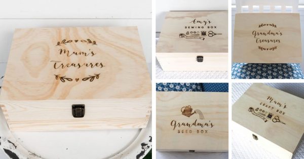 mothers day personalised keepsake boxes