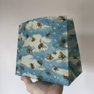 Beesewax bag lizzies wraps bees and clouds
