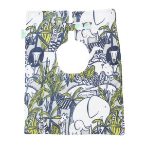 Estilo-Nusery-Baby-Bib-GreyGreen-Jungle