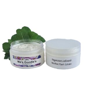 magnesium infused menthol foot cream