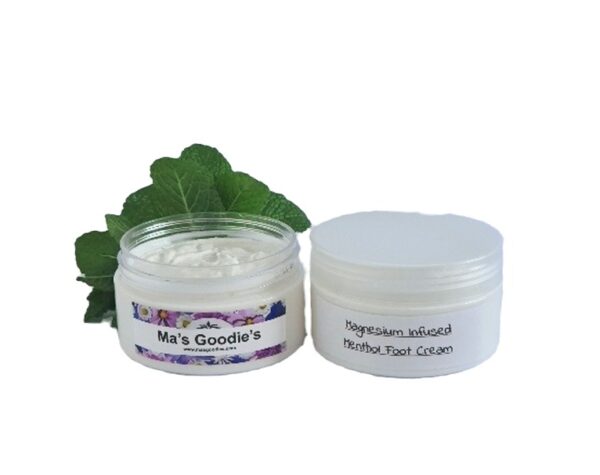 magnesium infused menthol foot cream